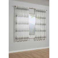 KOMBINIRANA ZAVESA  pol prosojno  140/175 cm   - siva/bela, Konvencionalno, tekstil (140/175cm)