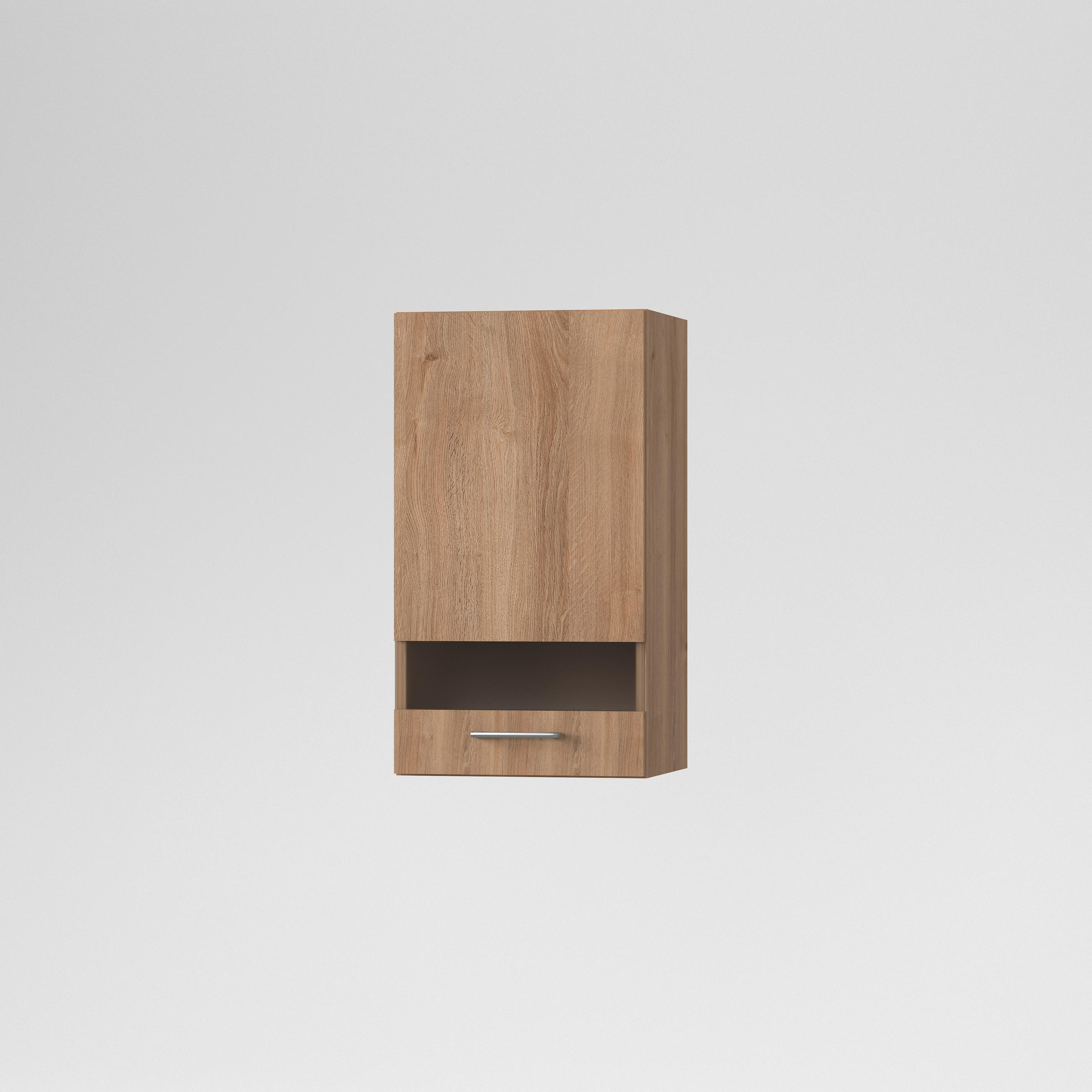 KONYHAI FALISZEKRÉNY - tölgyfa, Basics, Üveg/fa (40/72/33cm) - Carryhome