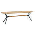 SITZBANK 160/45/35 cm  in Wildeiche  - Wildeiche/Eichefarben, Natur, Holz/Metall (160/45/35cm) - Carryhome