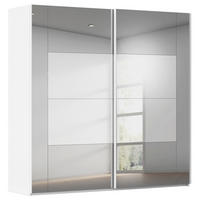 SCHWEBETÜRENSCHRANK 226/223/68 cm 2-türig Weiß  - Weiß, Design, Glas/Holzwerkstoff (226/223/68cm) - Xora