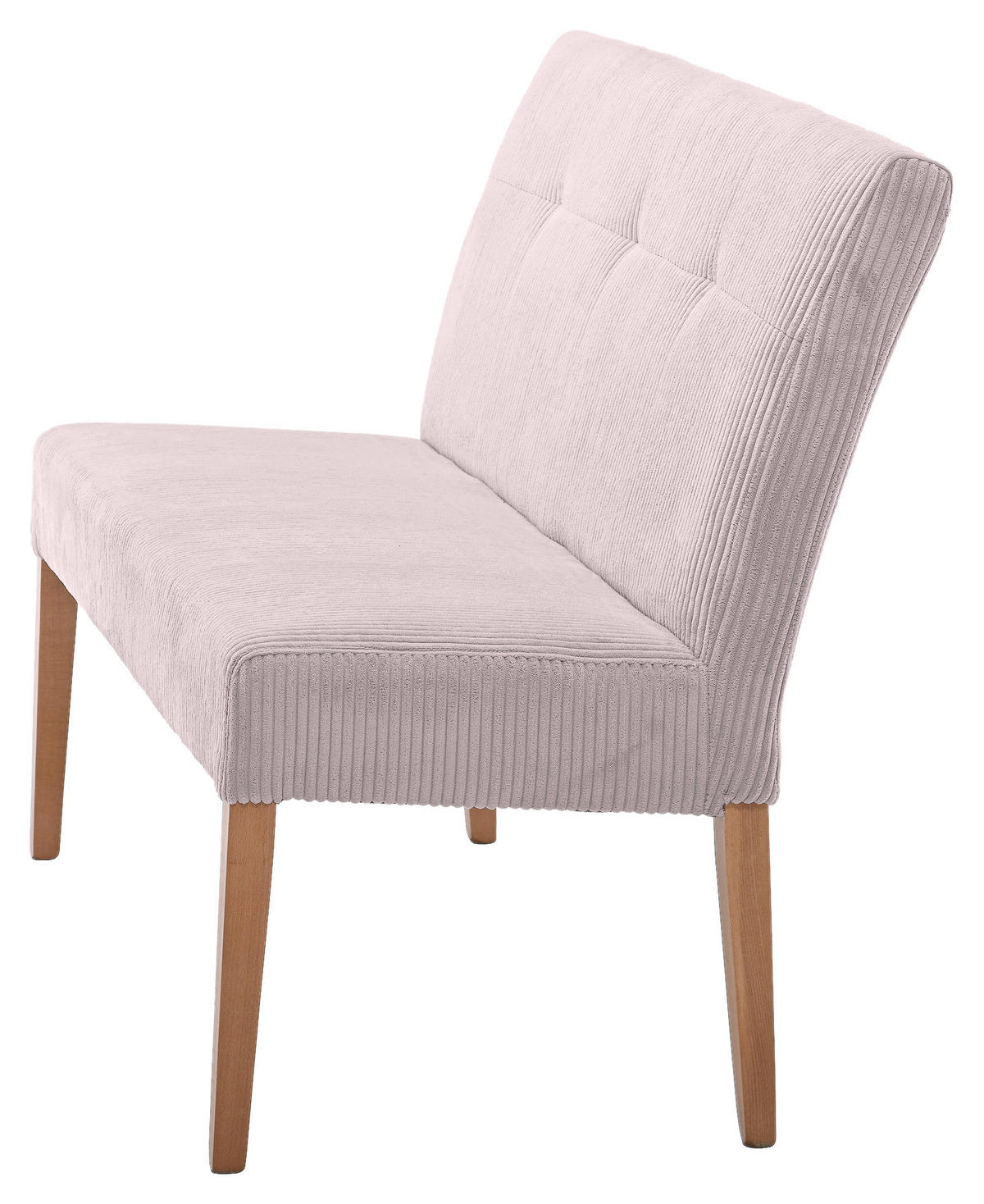 SITZBANK 140/92/66 cm  in Buchefarben, Altrosa  - Buchefarben/Altrosa, KONVENTIONELL, Holz/Textil (140/92/66cm) - home24