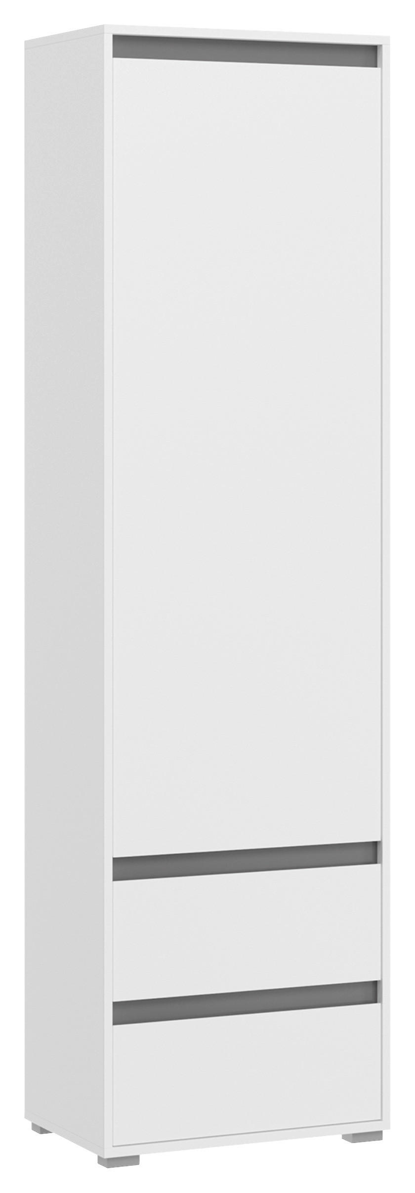 GARDEROBENSCHRANK  in 76/102/35 cm  - Silberfarben/Grau, KONVENTIONELL, Holzwerkstoff/Kunststoff (76/102/35cm) - MID.YOU
