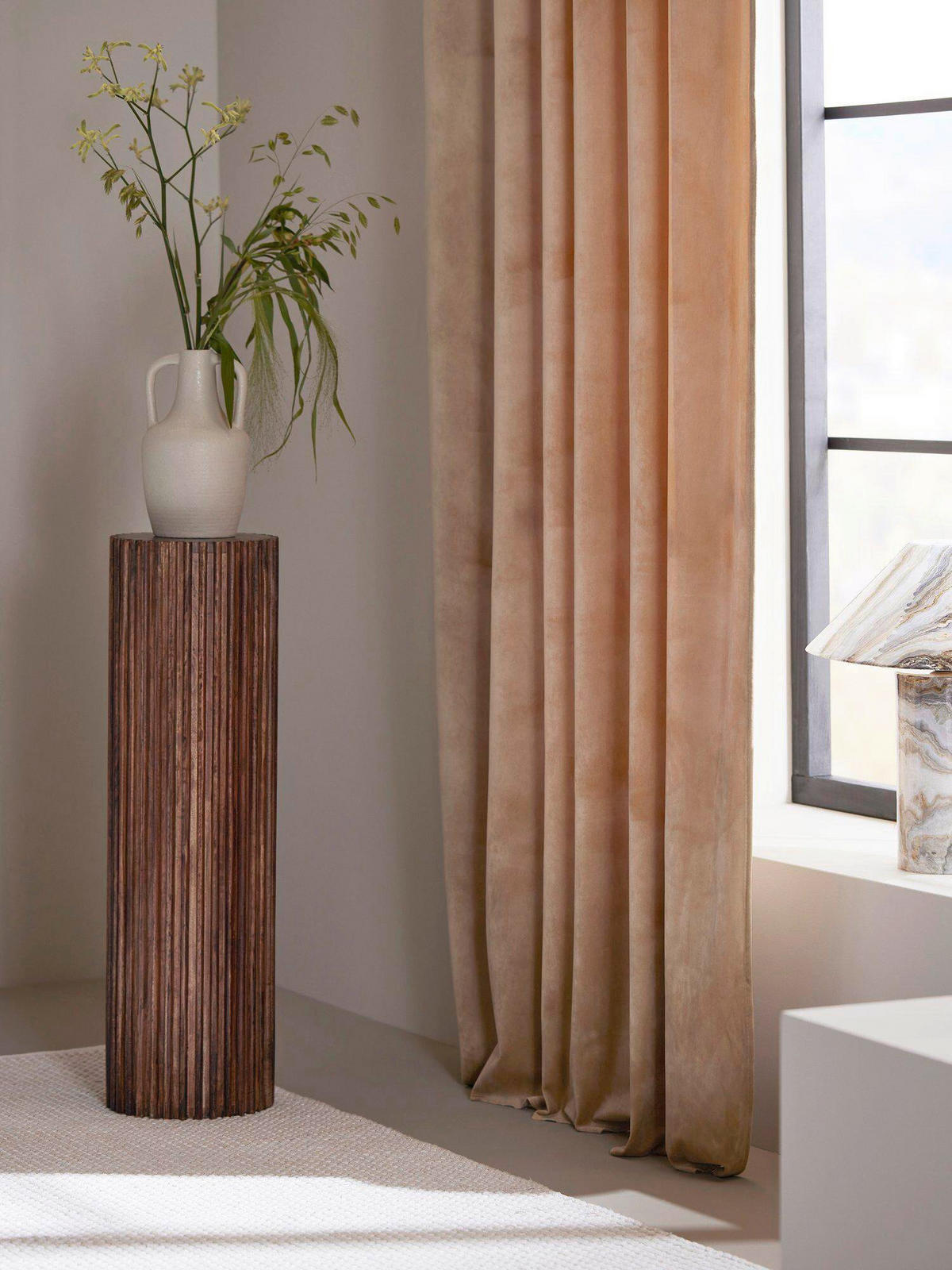 FERTIGVORHANG  black-out (lichtundurchlässig)   135/280 cm 2 Stück  - Ecru, Basics, Textil (135/280cm) - Svanefors
