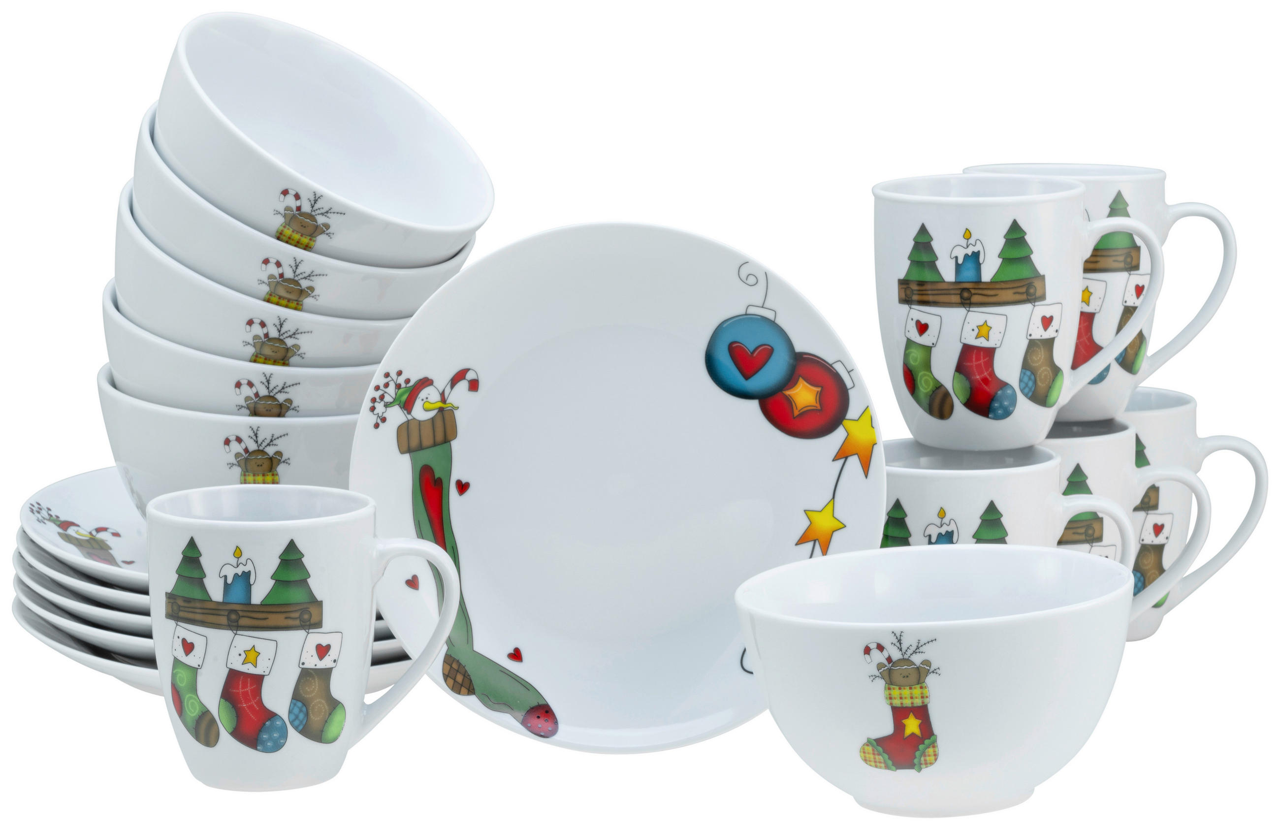 SNÍDAŇOVÁ SOUPRAVA, porcelán - Basics, keramika (33,5/33,5/33cm) - Creatable
