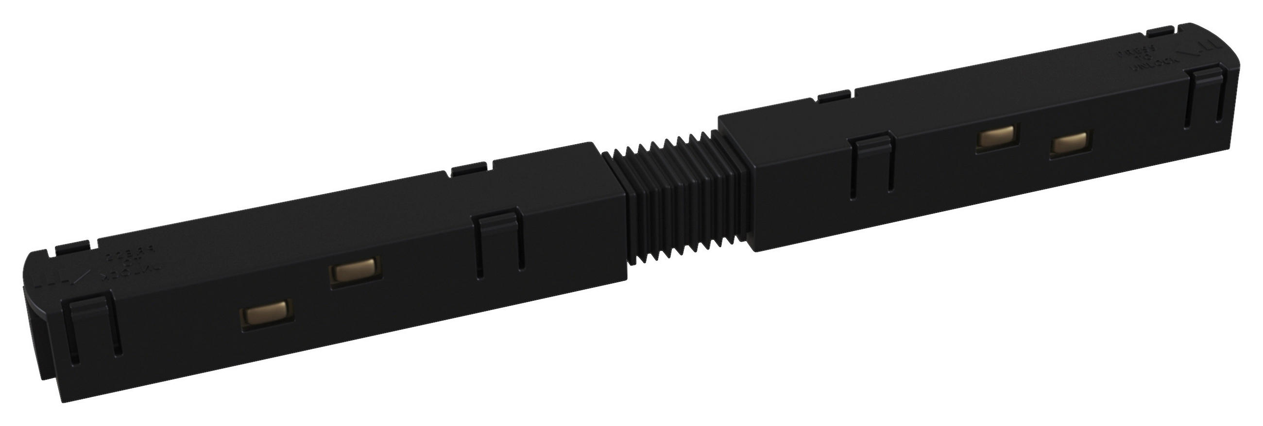 SCHIENENSYSTEM-VERBINDER - Schwarz, Basics, Kunststoff/Metall (1,8/1,8/19,5cm) - MAYTONI
