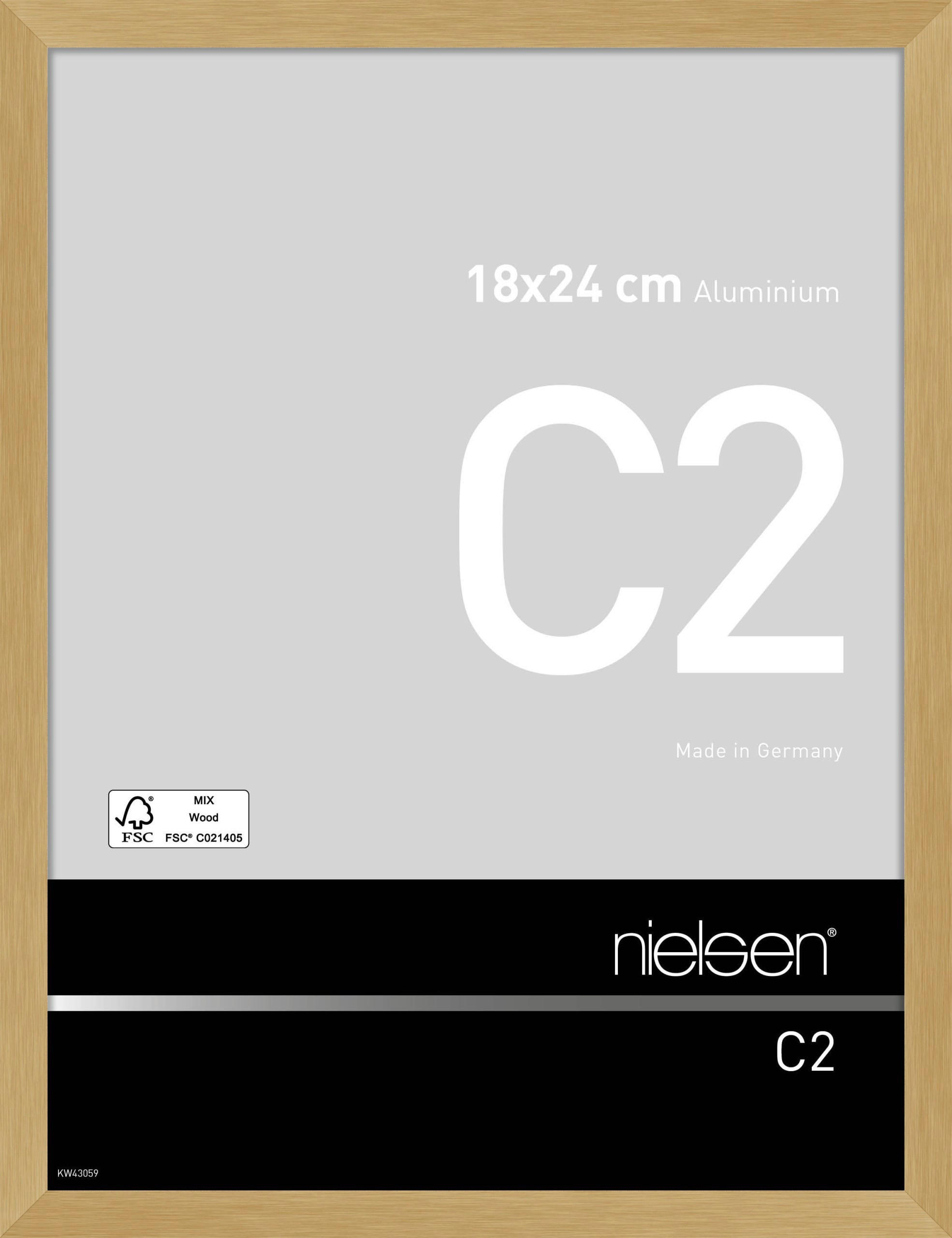 BILDERRAHMEN 19,0/25,0 cm  - Goldfarben, Basics, Metall (19,0/25,0cm) - Nielsen