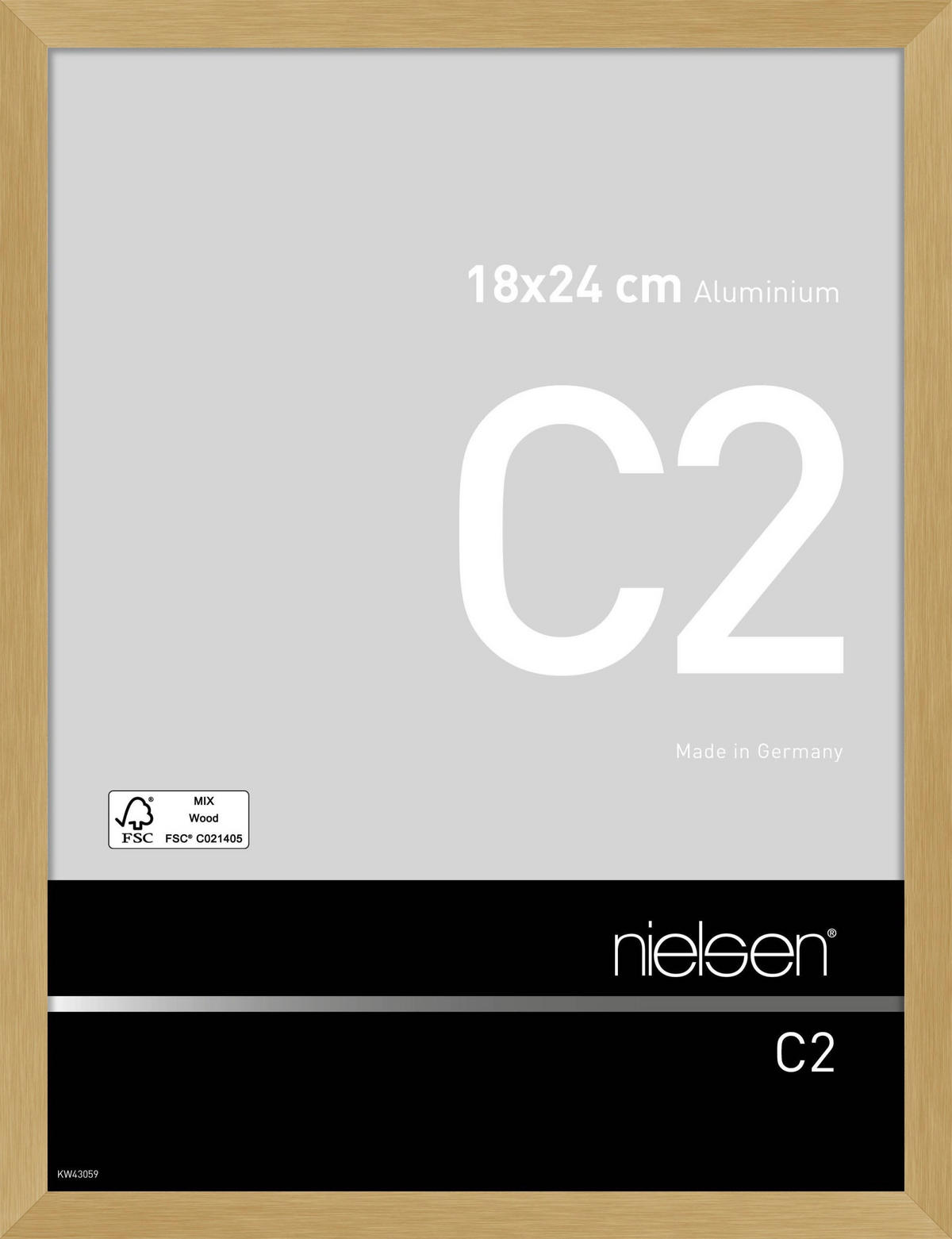 BILDERRAHMEN 19,0/25,0 cm  - Goldfarben, Basics, Metall (19,0/25,0cm) - Nielsen