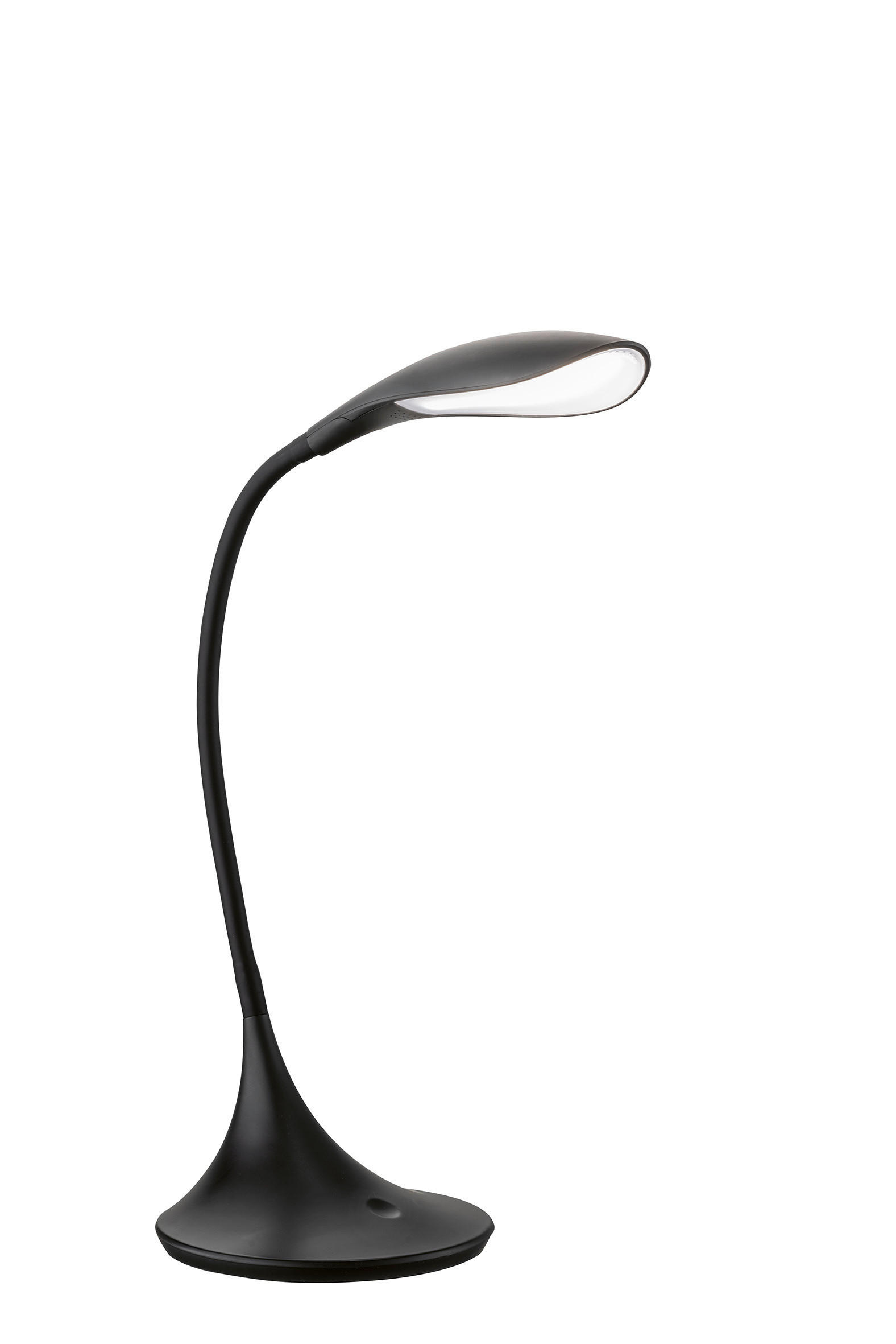 LED-SCHREIBTISCHLEUCHTE Nil   - Schwarz, Design, Kunststoff (37,5/17/40cm) - Fischer & Honsel
