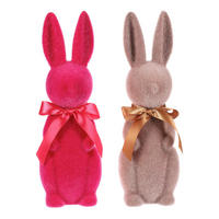 DEKORAČNÝ ZAJAC - viacfarebná, Basics, plast (12/38/11cm)