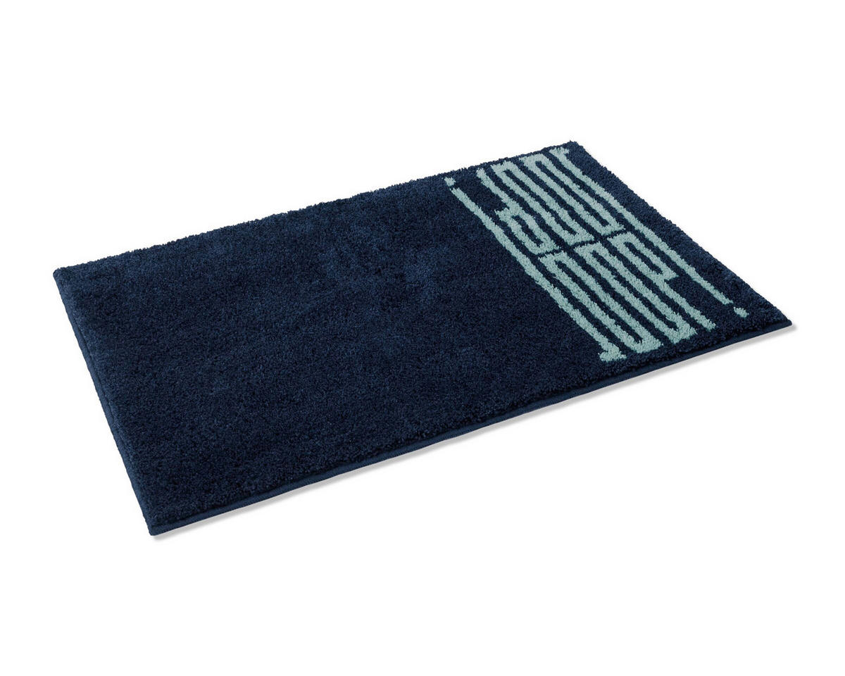 BADTEPPICH Bars Blau 70/120 cm  - Blau, Basics, Naturmaterialien/Textil (70/120cm) - Joop!