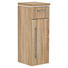 SEITENSCHRANK 30/84/30 cm - Chromfarben/Eichefarben, Design, Glas/Holzwerkstoff (30/84/30cm) - Novel SEITENSCHRANK 30/84/30 cm - Chromfarben/Eichefarben, Design, Glas/Holzwerkstoff (30/84/30cm) - Novel