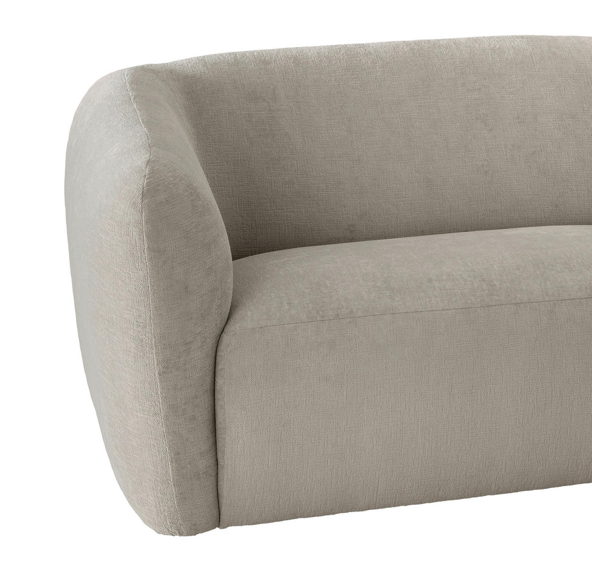 ECKSOFA in Mikrofaser Taupe  - Taupe/Schwarz, Modern, Kunststoff/Textil (276/182cm) - Livetastic