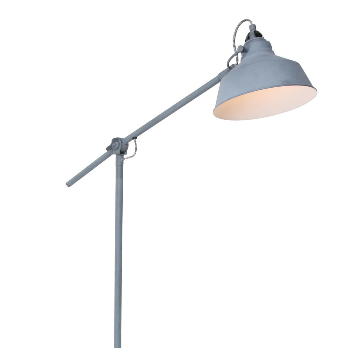 BOGENLEUCHTE - Grau, Trend, Metall (28/130/65cm)