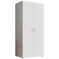 ORMAR S KLASIČNIM VRATIMA     - bijela/boje aluminija, Konvencionalno, drvni materijal/plastika (81/177/51cm) - Carryhome