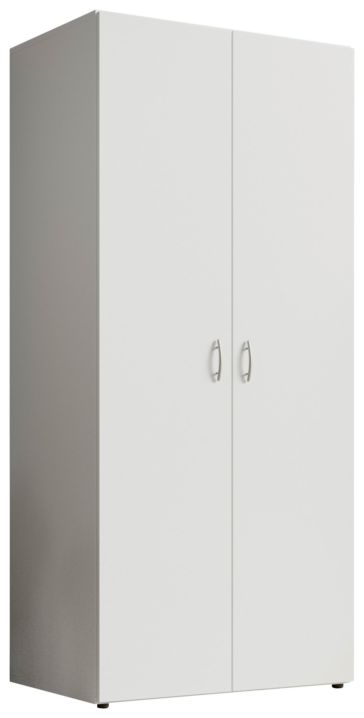 ORMAR S KLASIČNIM VRATIMA     - bijela/boje aluminija, Konvencionalno, drvni materijal/plastika (81/177/51cm) - Carryhome