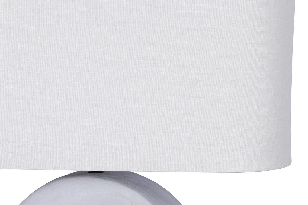 TISCHLEUCHTE 31/55/15 cm   - Blau/Elfenbein, Design, Keramik/Textil (31/55/15cm) - P & B