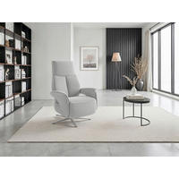 RELAXAČNÉ KRESLO, textil, strieborná - strieborná, Basics, kov/textil (75/110/85cm) - Sit & More