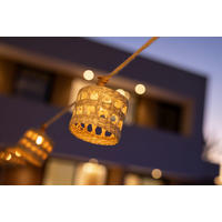 LED-AUßENLEUCHTE 800 cm   - Braun, LIFESTYLE, Naturmaterialien (800cm) - New Garden