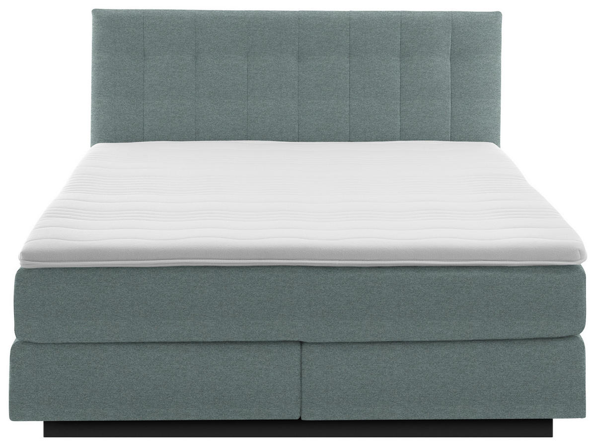 BOXSPRINGBETT 180/200 cm  in Hellgrau  - Hellgrau/Schwarz, Modern, Holzwerkstoff/Kunststoff (180/200cm) - Beldomo - Sleep