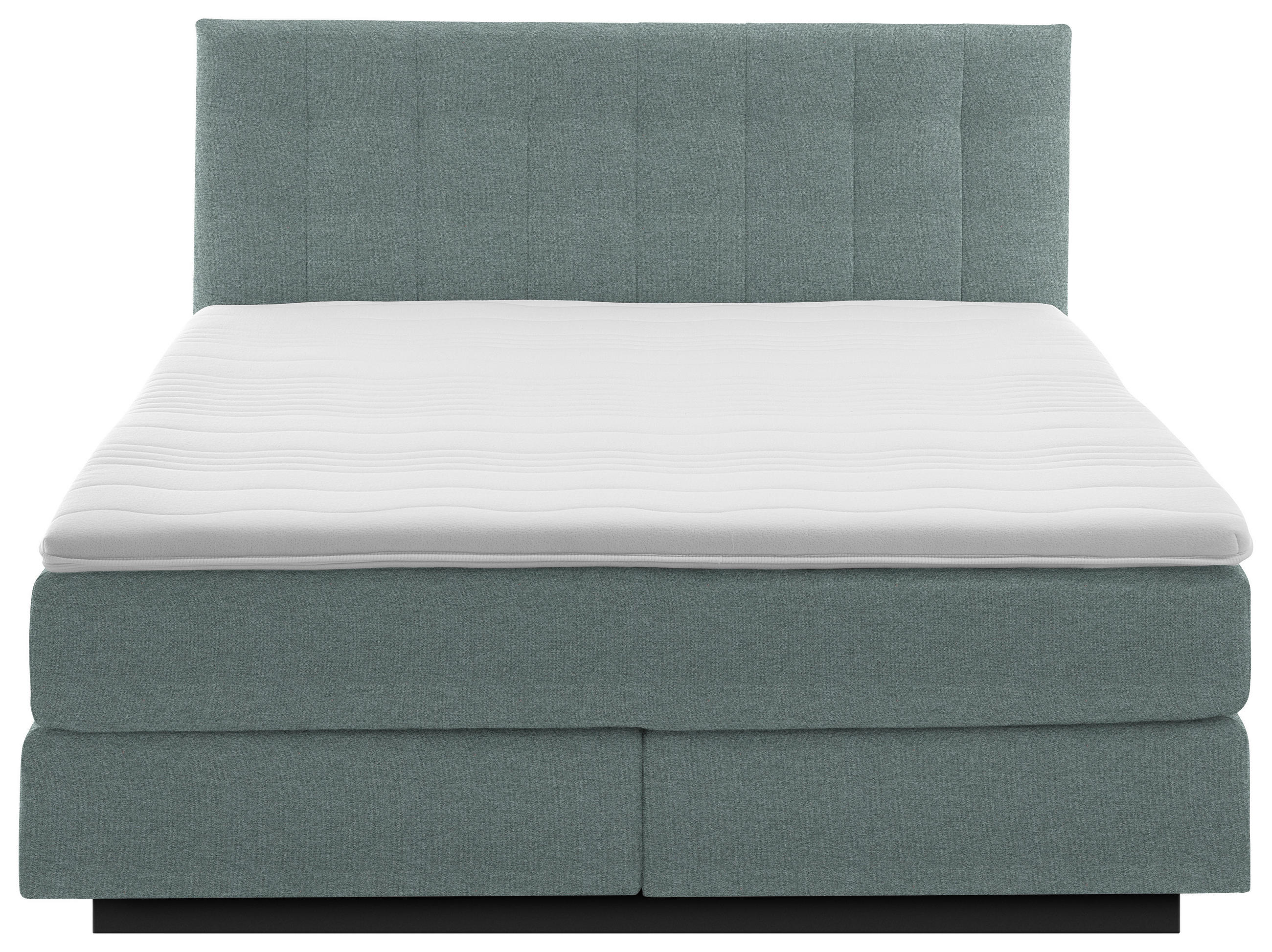 Thumbnail - Beldomo - Sleep Boxspringbett, Hellgrau, Textil, H4 + H5, Höhe ca. 23 cm, 160x200 cm, Goldenes M, Made in EU, gepolstert...