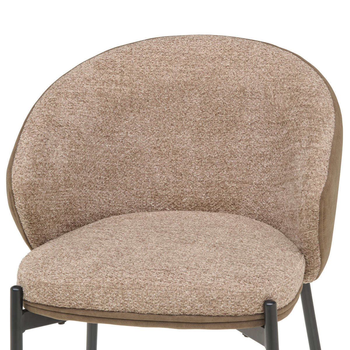 BAROVÁ ŽIDLE, hnědá - černá/hnědá, Moderní, kov/textil (53,5/101/54cm) - MID.YOU