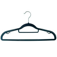 SADA ŠATNÍCH RAMÍNEK - černá, Basics, plast (41,5/0,5/21,5cm) - Homeware