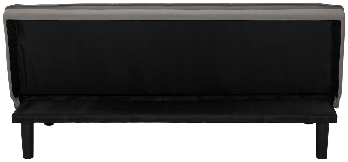 SCHLAFSOFA in Textil Grau  - Schwarz/Grau, Basics, Kunststoff/Textil (180/79/91cm) - P & B