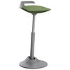 BÜROHOCKER   Grau, Grün  - Grau/Grün, Basics, Textil/Metall (38/60-93/38cm) - Aeris