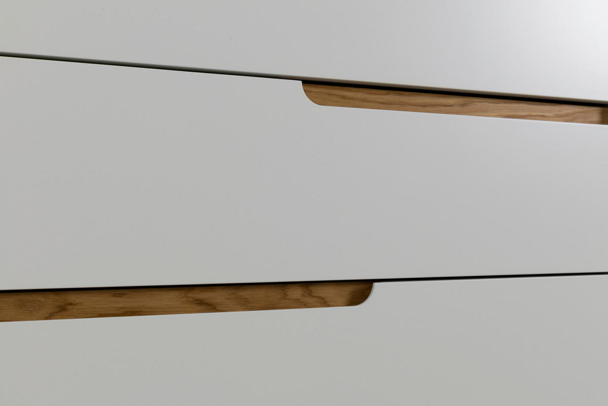 KOMMODE SWITCH  in 80/102/45 cm  - Eichefarben/Weiß, Design, Holz/Holzwerkstoff (80/102/45cm)
