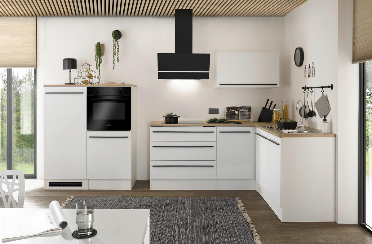 KÜCHENLEERBLOCK   in Weiß  - Weiß/Eiche Artisan, Basics, Holzwerkstoff/Kunststoff (320/200/60cm) - MID.YOU