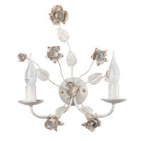 WANDLEUCHTE CAROLINA 33/17/40 cm  - Perlmutt, KONVENTIONELL, Metall (33/17/40cm)