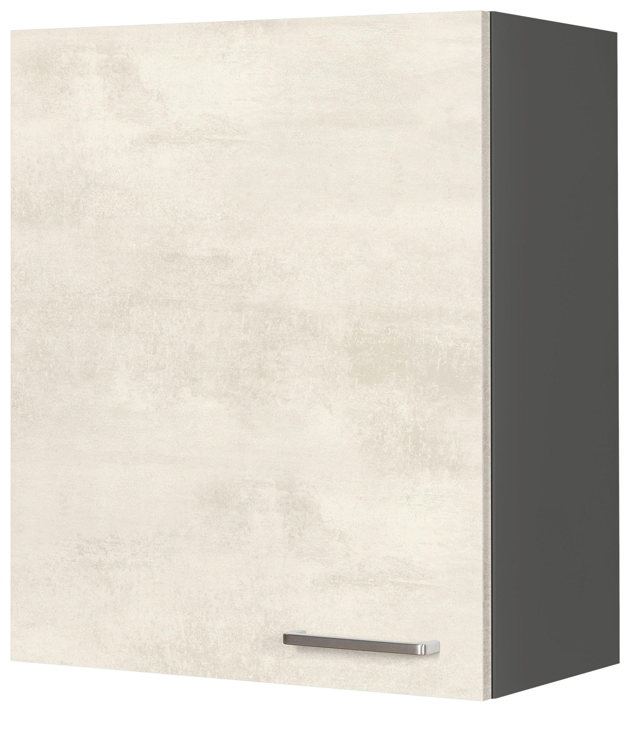 KÜCHENOBERSCHRANK 60/72/35 cm  in Weiß  - Schieferfarben/Edelstahlfarben, MODERN, Holzwerkstoff (60/72/35cm) - Nobilia