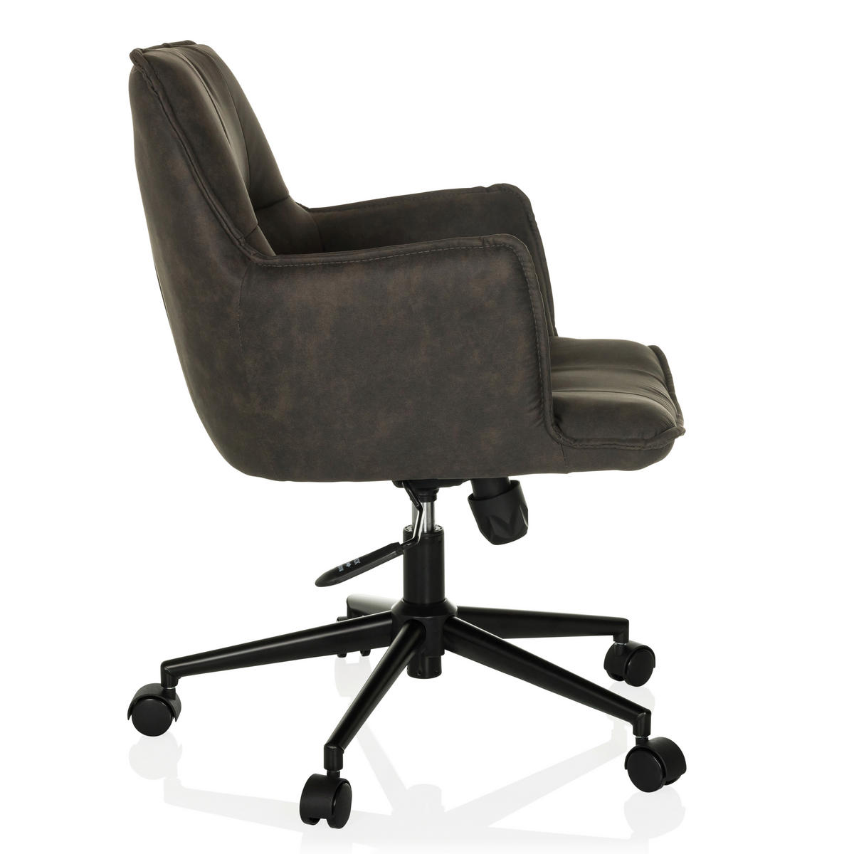 DREHSTUHL Dunkelgrau  - Dunkelgrau/Schwarz, MODERN, Kunststoff/Textil (54/85/70cm) - MID.YOU