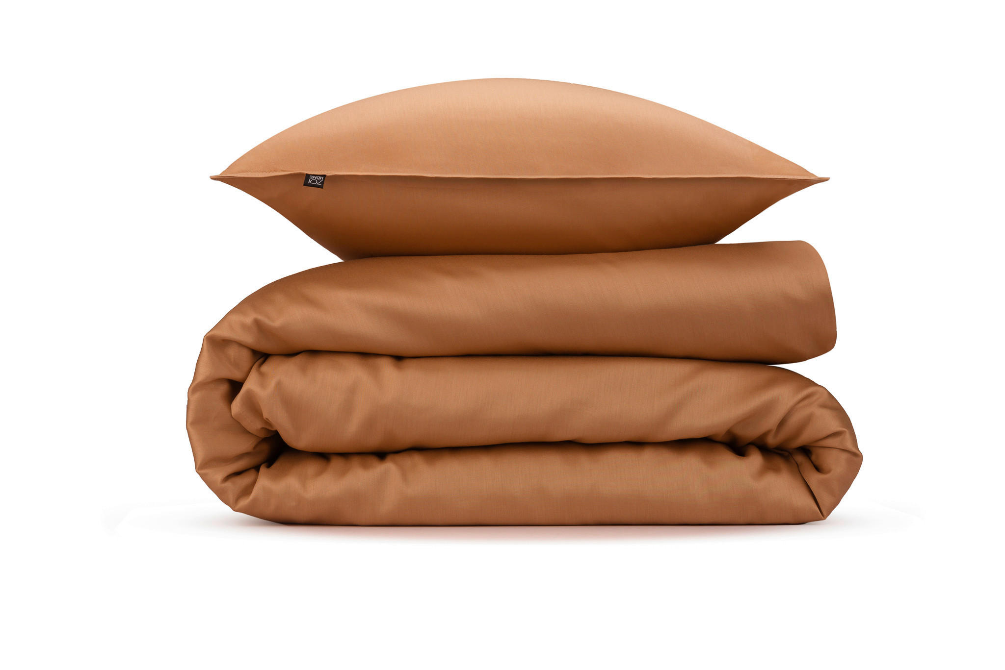 BETTWÄSCHE Satinado Makosatin 155/220 cm  - Cognac, Basics, Textil (155/220cm)