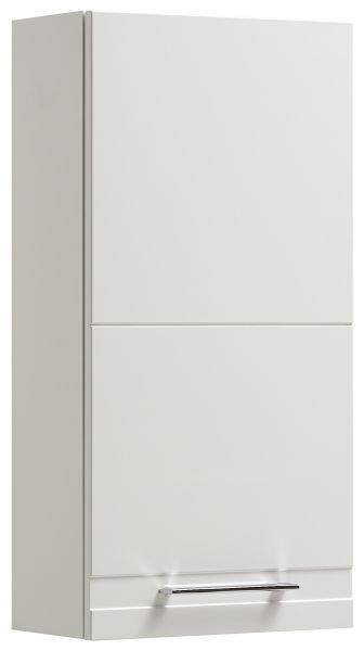 HÄNGESCHRANK 38/76/20 cm - Chromfarben/Weiß Hochglanz, Basics, Glas/Holzwerkstoff (38/76/20cm) - Xora
