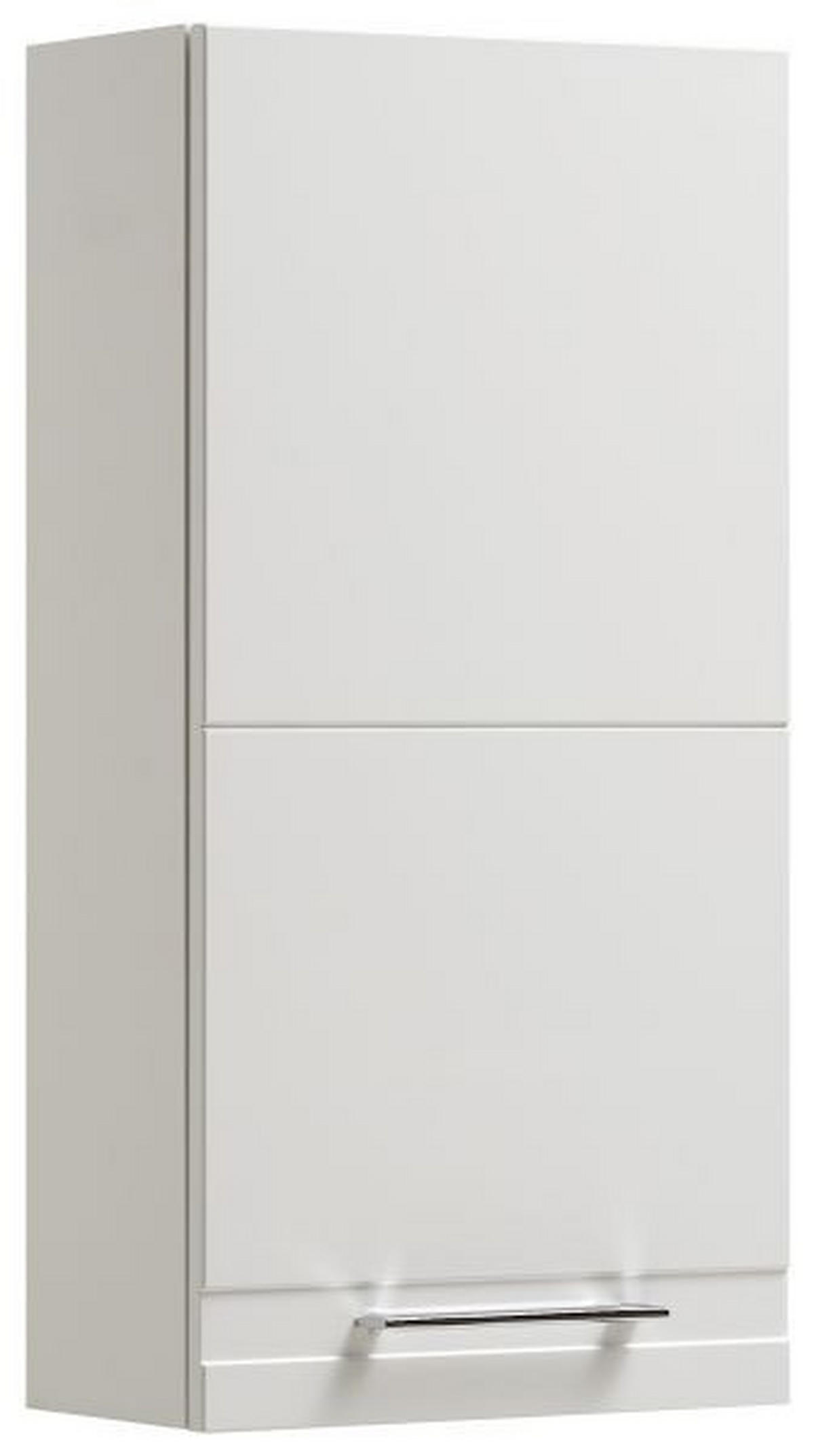HÄNGESCHRANK 38/76/20 cm  - Chromfarben/Weiß Hochglanz, Basics, Glas/Holzwerkstoff (38/76/20cm) - Xora