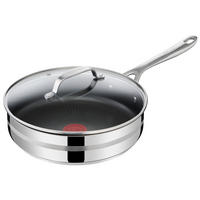 SCHMORPFANNE Jamie Oliver COOK SMART 25 cm  - Chromfarben, Basics, Glas/Metall (25cm) - Tefal