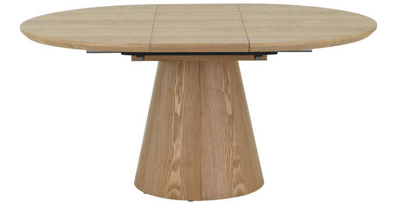 ESSTISCH Eichefarben oval  ausziehbar  - Eichefarben, Design, Holz/Holzwerkstoff (120/160/120/76cm) - Carryhome