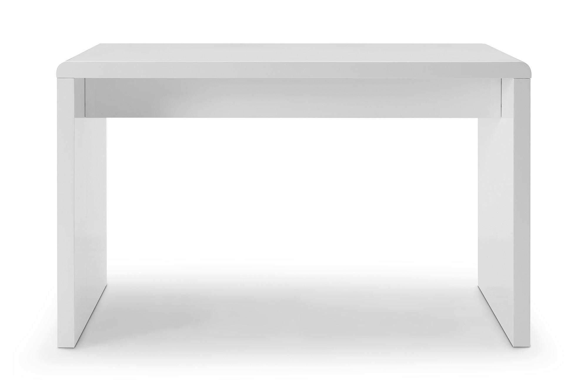 SCHREIBTISCH 120/60/75 cm  in Weiß Hochglanz  - Weiß Hochglanz, MODERN, Holzwerkstoff (120/60/75cm) - Livetastic