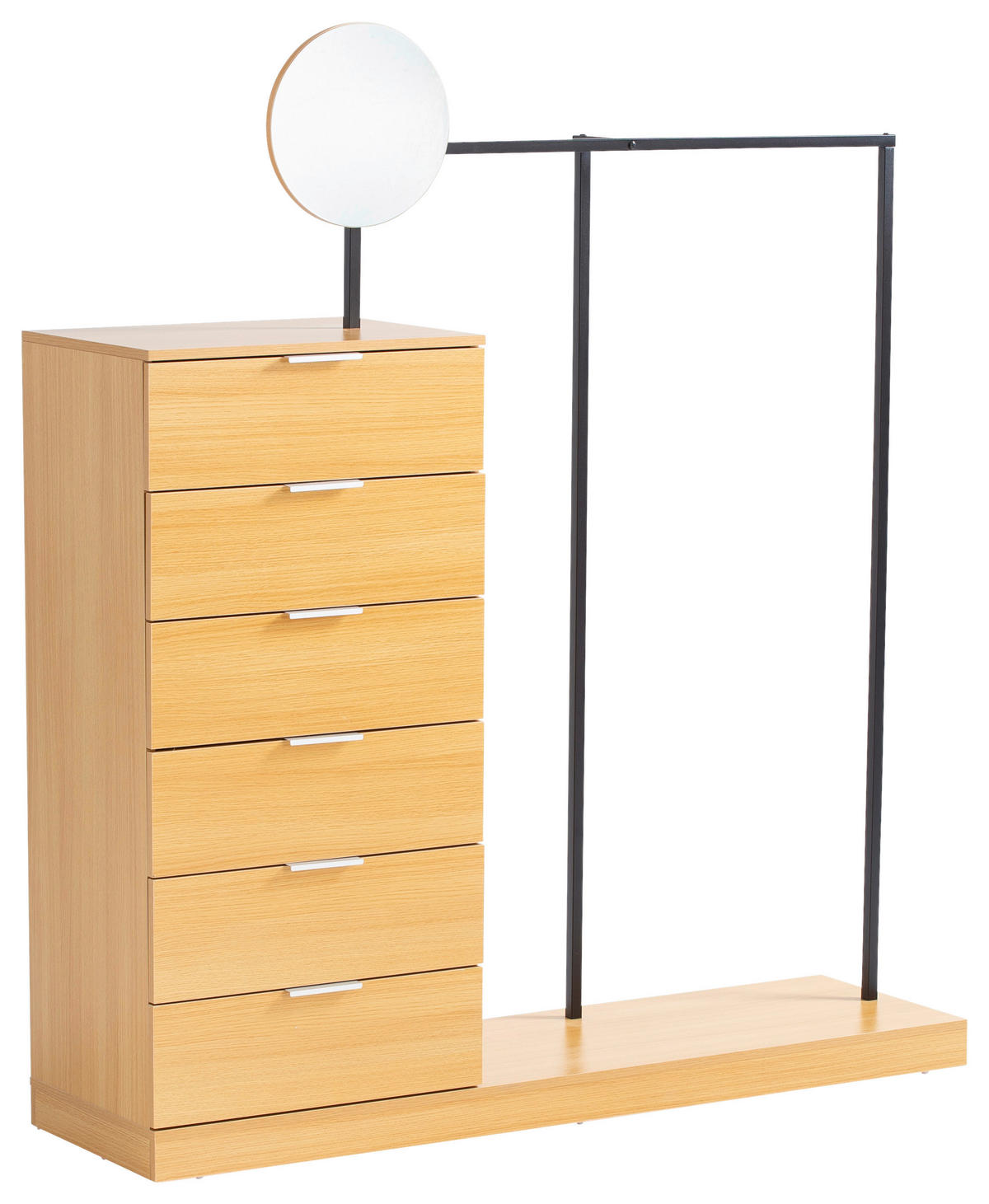 ŠATNA, barvy dubu, 145/165/40 cm - barvy dubu, Design, kompozitní dřevo (145/165/40cm) - Livetastic