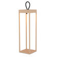 AKKU-TISCHLEUCHTE Miami 15/15/50 cm  - Sandfarben, KONVENTIONELL, Kunststoff/Metall (15/15/50cm) - Dieter Knoll