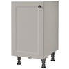 SPÜLENUNTERSCHRANK 45/87/56 cm  in Grau  - Schwarz/Grau, MODERN, Holzwerkstoff/Metall (45/87/56cm) - Nobilia