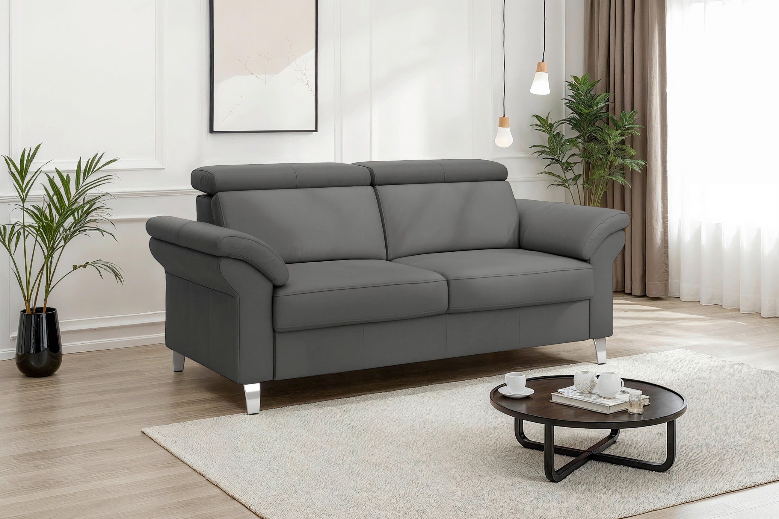 Sit & More 2-Sitzer-Sofa Arngast E Mokka 156x84x93 cm