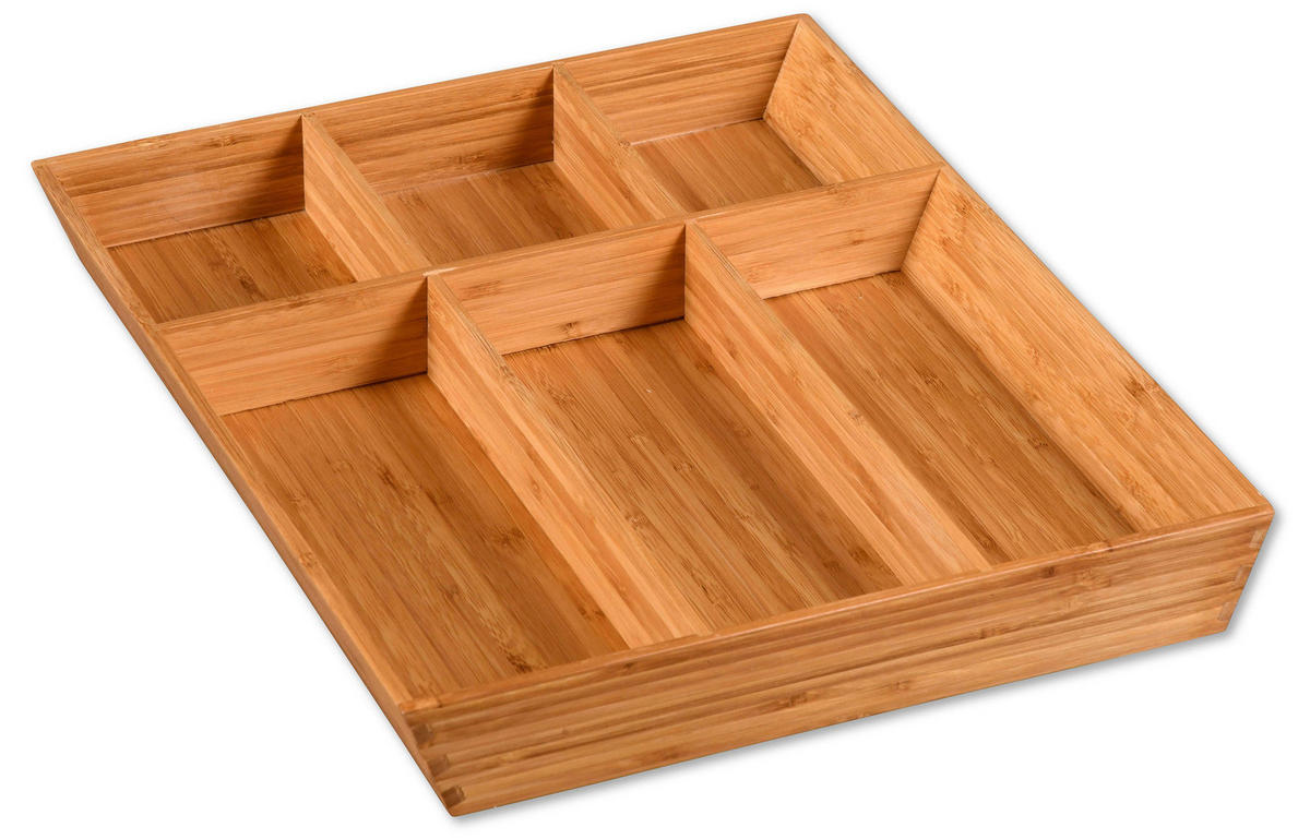 ULOŽAK ZA PRIBOR ZA JELO  - prirodne boje, Basics, drvo (35/43/5cm) - Kesper