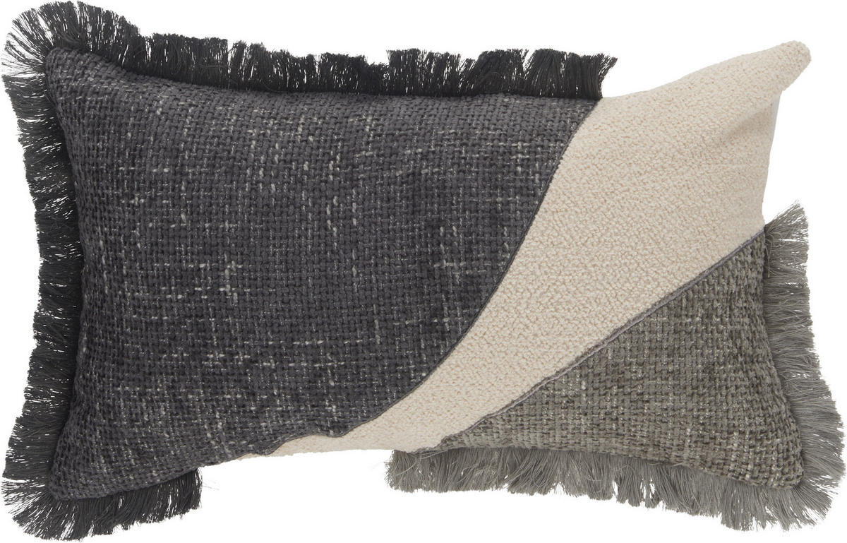 DEKORAČNÍ POLŠTÁŘ 30/50 cm - antracitová, Konvenční, textil (30/50cm) - Esposa