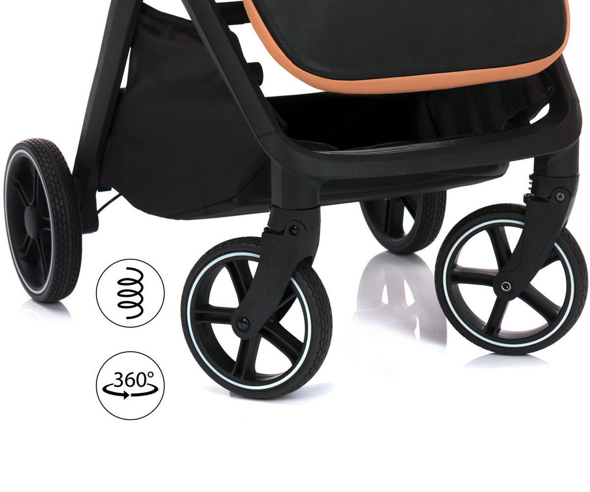 BUGGY Cooper  - Sandfarben/Schwarz, Basics (50/107/69cm) - Fillikid