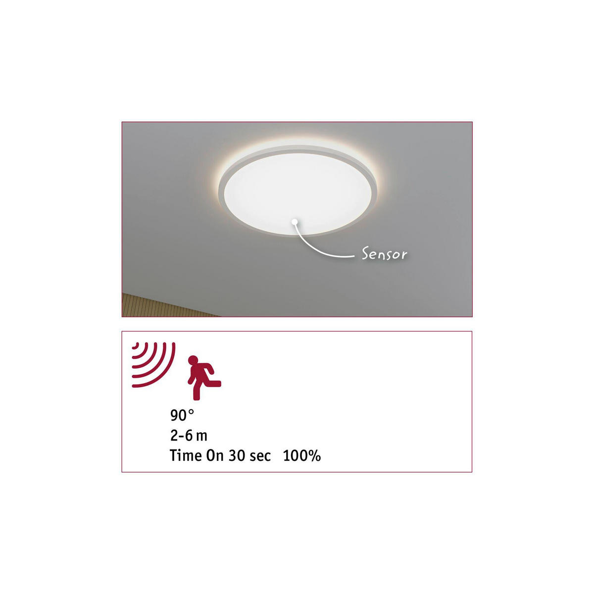 LED-DECKENLEUCHTE Atria Shine 42,0/3 cm   - Weiß, Basics, Kunststoff (42,0/3cm) - Paulmann