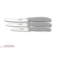 KÉSKÉSZLET 3 részes Lafer  - világosszürke/fekete, Basics, műanyag/fém (23,5/7,7/1,8cm) - Johann Lafer