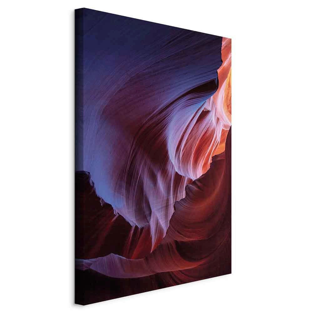LEINWANDBILD Landschaft & Natur, Berge, Strukturen 40/60/1,2 cm  - Lila/Dunkelrot, Basics, Holzwerkstoff/Textil (40/60/1,2cm) - artgeist