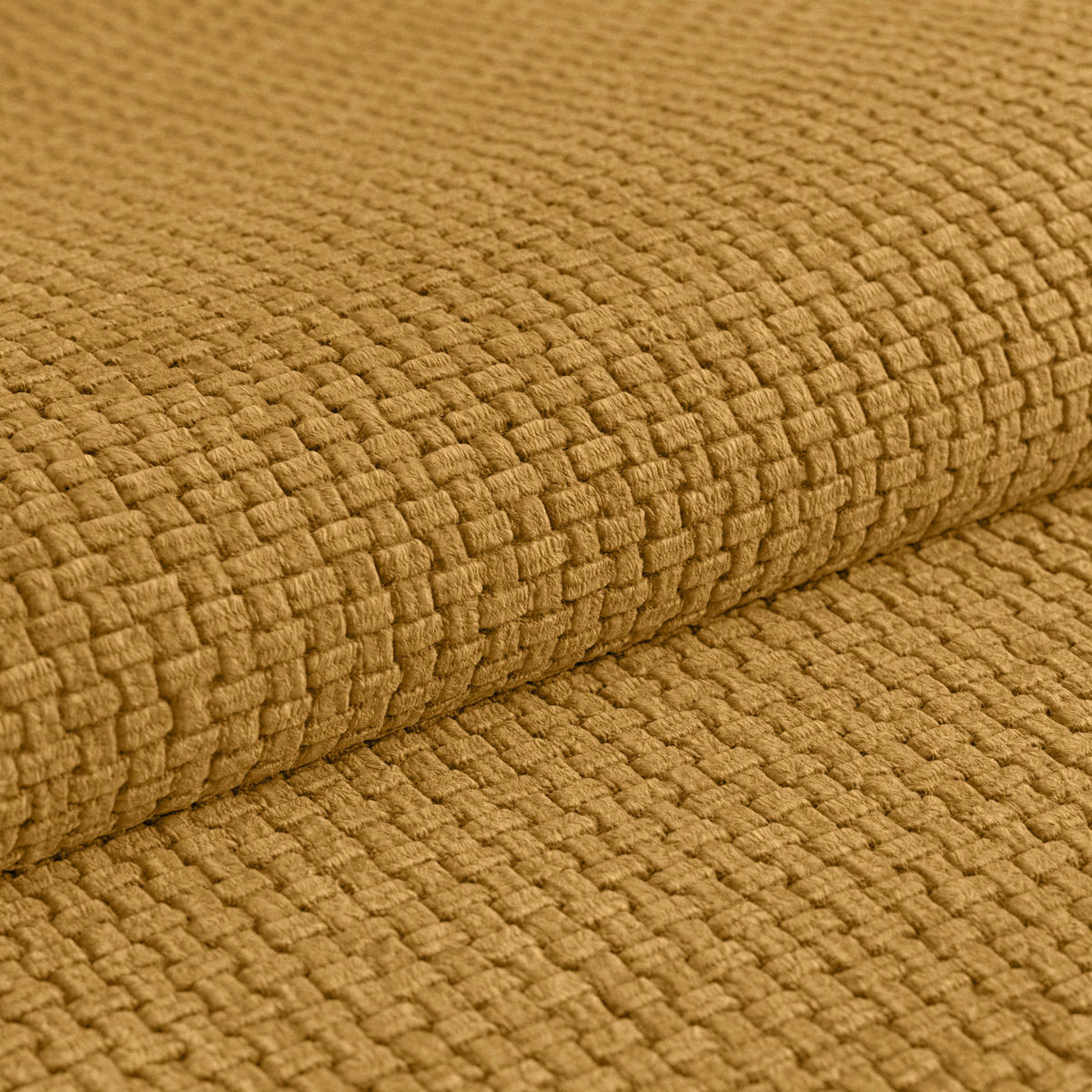 SCHLAFSOFA  mit Stoffauswahl Webstoff Bernsteinfarben  - Bernsteinfarben/Schwarz, MODERN, Holz/Textil (245/74-90/104cm) - MID.YOU